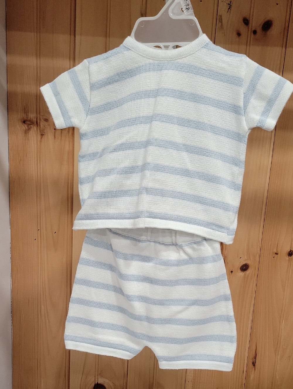 Kids Two-Piece Blue & White Stripe Lounge Set
